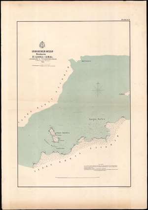 1858 Wüllerstorf-Urbair Map of St. Georgs Channel, Nicobar Islands, 'Novara' Expedition