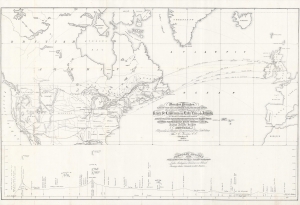 1855 Keefer Map of Rail and Sea Lines, Europe to the Pacific