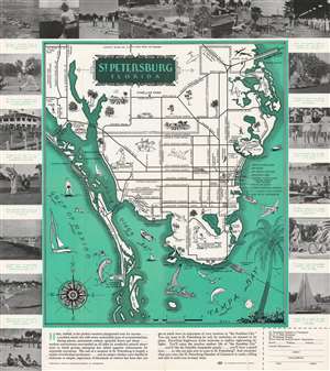1938 Griffith Advertising Agency Pictorial Map of St. Petersburg, Florida