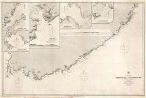 1868 Admiralty Nautical Map or Chart of Russian Manchuria