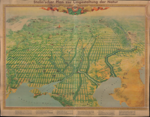 1949 Soviet Propaganda View of Russia / Ukraine: Stalin's Reorganization of Nature