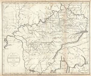 1794 Russell Map of Kentucky
