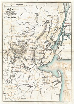 1832 Marshall Map of Northern New Jersey and New York City