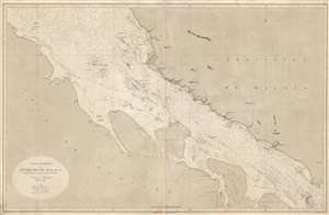 1864 Direccion Hydrografica Chart / Map of the Strait of Malacca