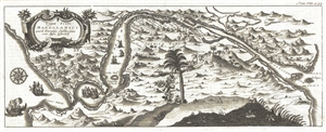 1705 Renneville Map of the Strait of Magellan, Tierra del Feugo