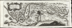 1725 Renneville Map of the Strait of Magellan, Tierra del Fuego