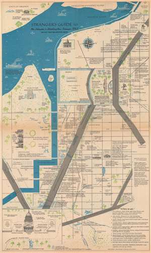 1965 Loftin Snell City Plan or Map of Washington, D.C. in 1865