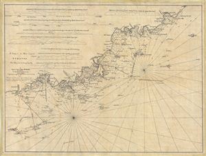 1820 John MacDonald Manuscript Nautical Map of Western Sumatra (vicinity of Pedang)