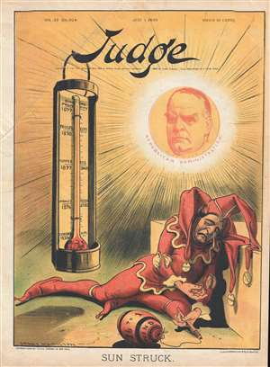 1899 Hamilton Political Cartoon Mocking William Jennings Bryan and Free Silver