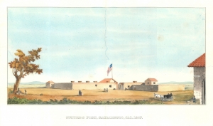 1959 Brannan / Britton View of Sutter's Fort (Sacramento), before Gold Rush