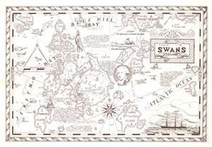 1963 Phillips Pictorial Map of Swan's Island, Maine