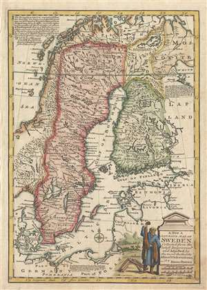 1747 Bowen Map of Sweden and Finland