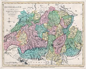 1794 Wilkinson Map of Switzerland