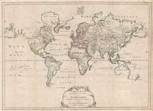 1783 Zimmerman Zoological Map of the World - 1st Zoological Chart