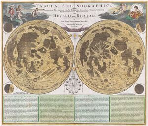 1707 Homann and Doppelmayr Map of the Moon
