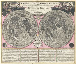 1707 Homann and Doppelmayr Map of the Moon