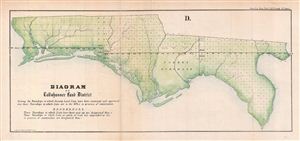 1855 Public Survey Map of the Tallahassee Land District, Florida