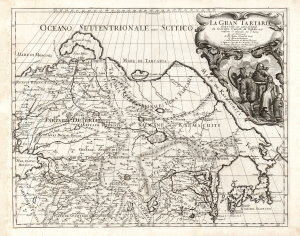 1693 Cantelli da Vignola Map of the Tartar Empire