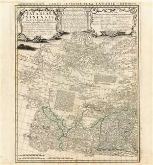 1749 Homann Heirs Map of Chinese Tartary