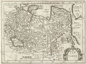 1700 Martineau Map of Tartary