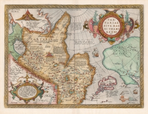 1570 / 1579 Ortelius Map of Tartary: China, Siberia, Japan