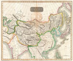 1814 Thomson Map of Tartary (i.e. Mongol Empire of Central and East Asia)