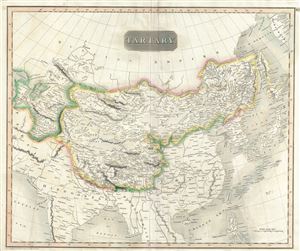 1814 Thomson Map of Tartary (i.e. Mongol Empire of Central and East Asia)