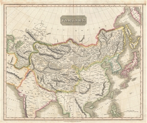 1814 Thomson Map of Tartary (Mongol Empire of Central and East Asia)