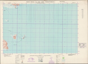 1949 War Office Survey Map of the Tathong Channel, Hong Kong