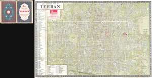 1963 Sahab City Map or Plan of Tehran, Iran