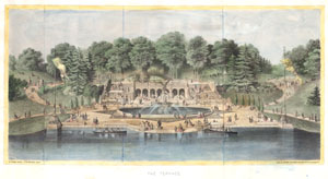 1869 Knapp View of Bethesda Terrace, Central Park, New York City