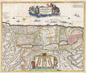 1720 Funck Map of Israel - Palestine - Holy Land