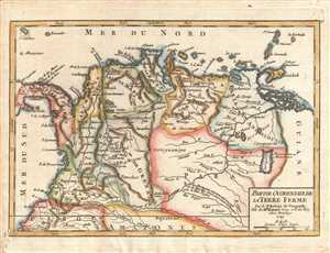 1749 Vaugondy Map of Colombia and Venezuela