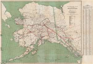 1940 Kroll Map Company Map of Alaska