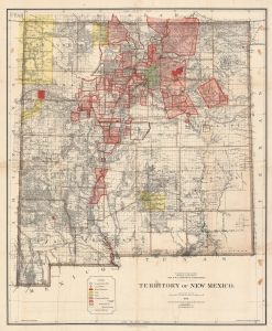 1896 Morton and General Land Office Map of the New Mexico Territory