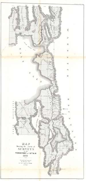 1856 Burr Map of the Territory of Utah Including the Great Salt Lake