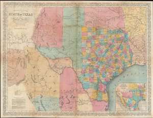 1858 Richardson Map of Texas