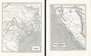 1845 Farnham / Morse Maps of the Republic of Texas and Upper California