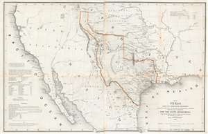 1844 Emory Map of the Republic of Texas