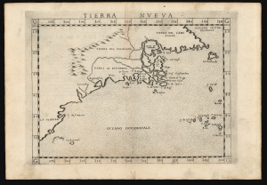 1574 Ruscelli Map of New England and the Maritimes (Norumbega)