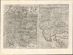 1573 Ortelius Maps of the Tyrolean Alps and of Istria