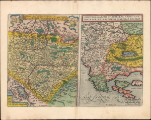 1595 Ortelius Map of Tyrolean Alps, Trieste, Istria and Environs