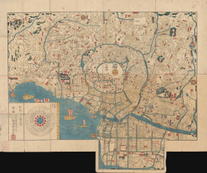 1845 Murataya City Map of Edo (Tokyo), Japan