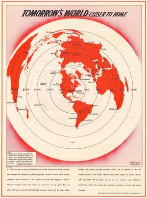 1944 Fore Map of the World and the Future of Air Travel