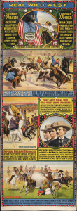 1915 Metropolitan Printing Co. Promotional Broadside for Tompkins Wild West Show