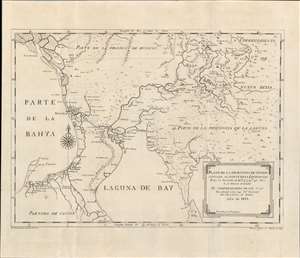 1819 Ildefonso de Aragon Map of Tondo (Manila vicinity), Philippines
