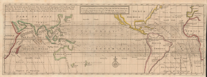 1711 Moll Map of Global Trade Winds