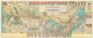 1928 NHA Map of the Trans-Canada Highway: highway propaganda!