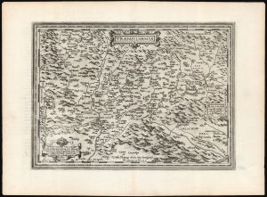 1581 Ortelius Map of Transylvania