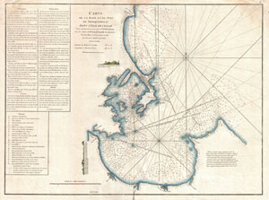 1775 Mannevillette Map of Trincomalee, Ceylon or Sri Lanka